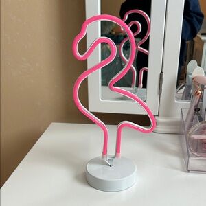 Pink Flamingo Neon Light